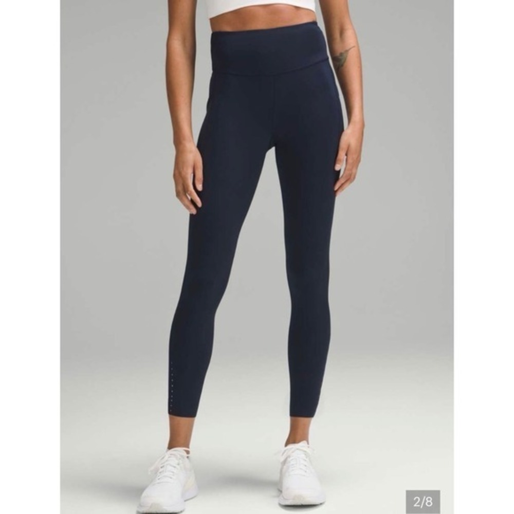 Lululemon Fast and Free Nulu Soft Boho Retro Old Money Leggings Black 6